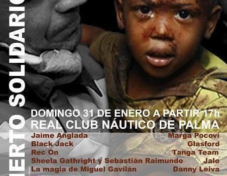 Cartel Concierto Solidario Mallorca con Haiti, otro Post Data