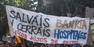 salváis Bankia y cerráis hospitales