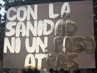 con la sanidad ni un paso atrás