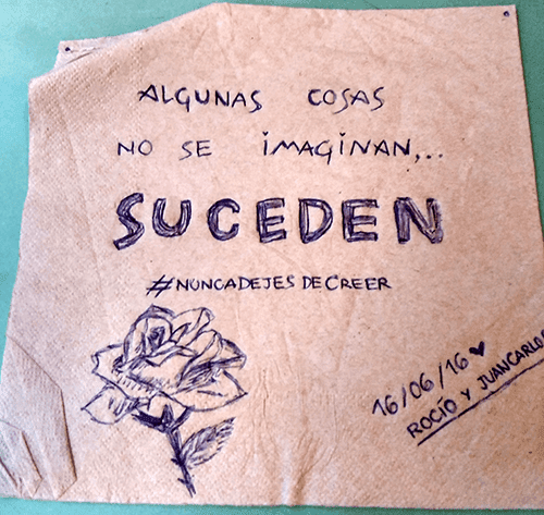 mi servilleta, otro Post Data, mensaje