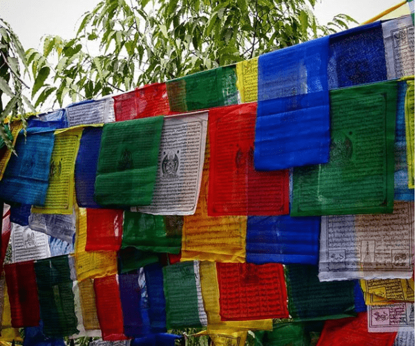 las banderas de oración, Tibet, budismo, otro Post Data