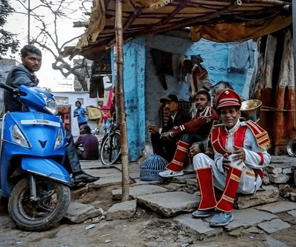 escenas de India, rickshaw, muerte, Ganges, otro Post Data