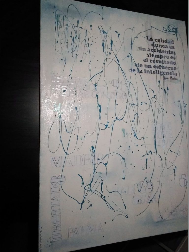cualidad de lo abstracto, otro Post Data, arte, lienzo, cuadro,  Ruiz Capillas