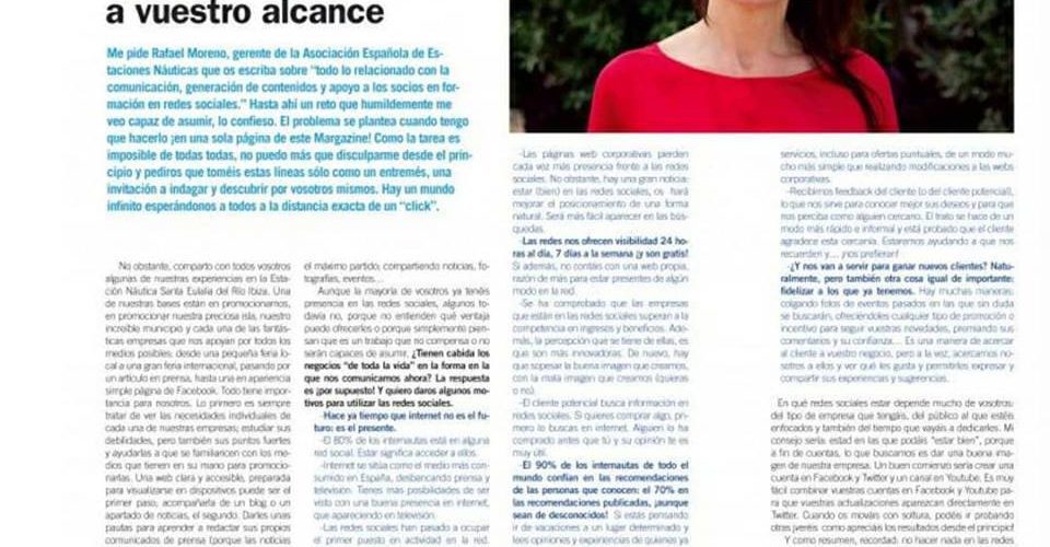 las redes sociales, el mejor escaparate a tu alcance, Pilar Ruiz Costa