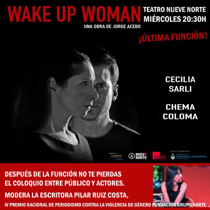 Coloquio Wake Up Woman público actores, Pilar Ruiz Costa